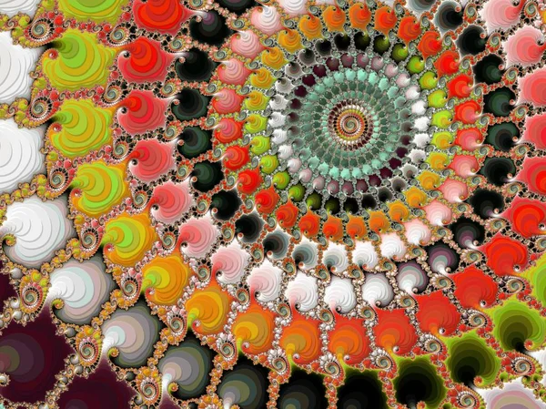 3D fractal spiral that is full of bright color. Perfect for grabbing attention and zooming in focus.