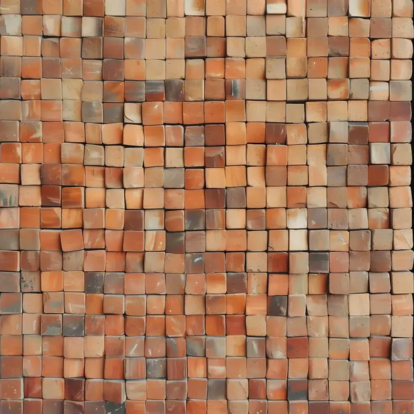 Gül sarısı mozaik kare kiremit deseni, fayanslı arkaplan