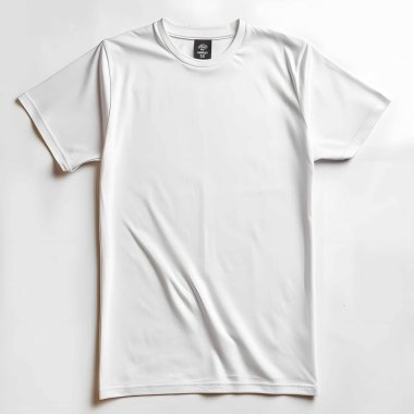 Beyaz arka planda beyaz tişört. Photoshop kullanımı için. Grafik tasarımı. Moda tasarımı.