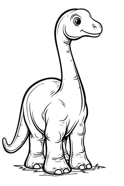 bir satır Edmontosaurus boyama kitabı sayfası, beyaz renk arkaplan