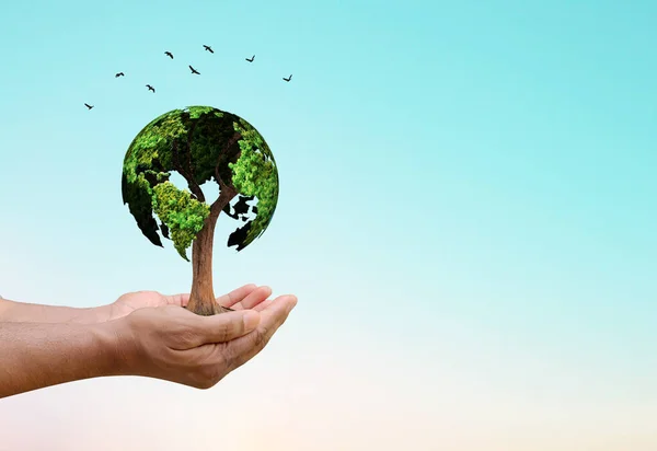 Beat Műanyag Szennyezés World Environment Day Koncepció Design Boldog Környezetvédelmi — Stock Fotó