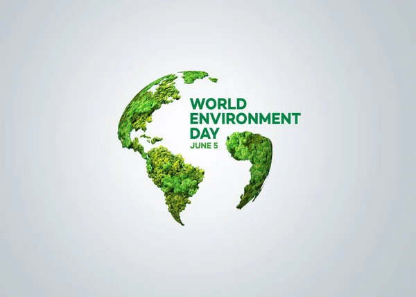 World Environment Day 2023 Concept Background Ecology Concept Design Globe — Stock Photo, Image
