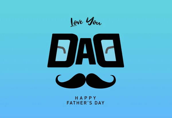 stock vector Happy Father's day concept vector background. Happy Father's Day and silhouette of father and child on background of adventure landscape. Father and son with text happy father's day.