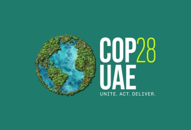 Birleşmiş Milletler İklim Değişikliği Konferansı COP28 BAE. Etkinlik 6-17 Kasım 2023 tarihleri arasında Dubai Emirliği, Birleşik Arap Emirlikleri 'nde gerçekleşecek.