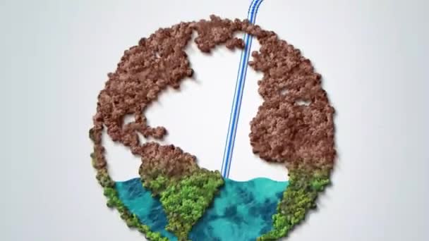 World Water Day Concept Кожен Випадок Має Значення Грундатер Допомагаючи — стокове відео