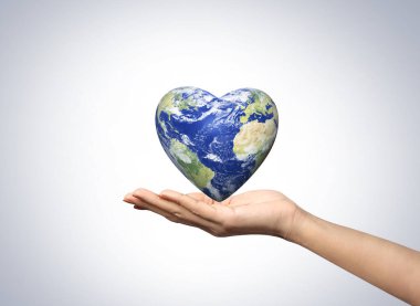 Dünya Sağlık Günü konsepti. Sağlık günü için kalp ve steteskop tasarımı. Küresel sağlık hizmeti kavramı. Sağlığım Hakkım