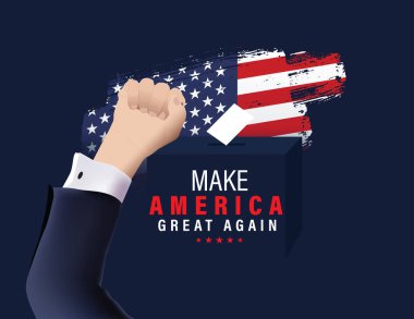 Amerika 'yı Yeniden Harika Yap. 2024 konsept şablonunda seçimi geçersiz kıl.