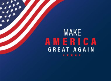 Make America Great Again. Trump election in 2024 concept template. clipart