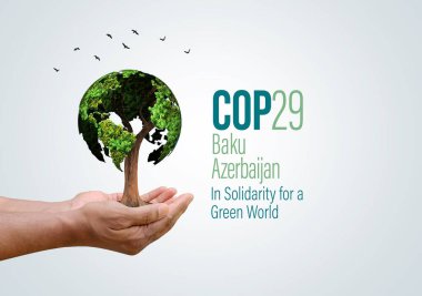 Birleşmiş Milletler İklim Değişikliği Konferansı COP29 Bakü, Azerbaycan. Yeşil Dünya İçin Dayanışma içinde