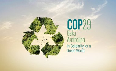 Birleşmiş Milletler İklim Değişikliği Konferansı COP29 Bakü, Azerbaycan. Yeşil Dünya İçin Dayanışma içinde