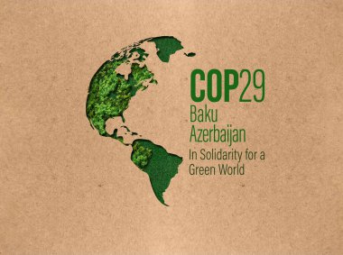 Birleşmiş Milletler İklim Değişikliği Konferansı COP29 Bakü, Azerbaycan. Yeşil Dünya İçin Dayanışma içinde