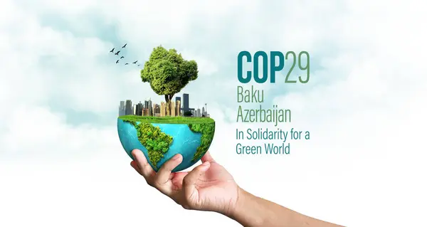 Birleşmiş Milletler İklim Değişikliği Konferansı COP29 Bakü, Azerbaycan. Yeşil Dünya İçin Dayanışma içinde