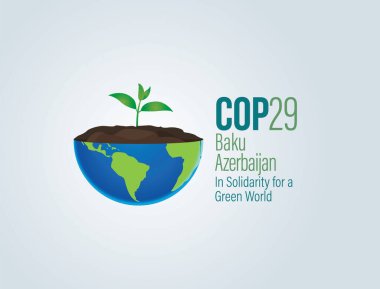 Birleşmiş Milletler İklim Değişikliği Konferansı COP29 Bakü, Azerbaycan. Yeşil Dünya İçin Dayanışma içinde