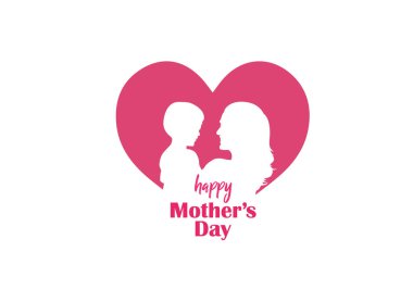 Anneler Günü konsept vektör illüstrasyonunuz kutlu olsun. Anne elinde bir çocuk tutuyor..