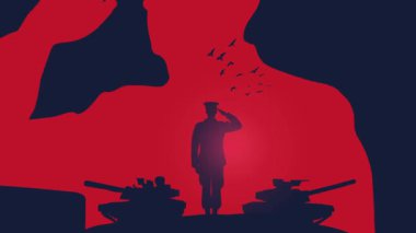 Anma Günü - ABD bayrağı Vektör illüstrasyonunu unutmayın ve onurlandırın. Selamlama vektörü illüstrasyonlu Anma Günü konsepti.