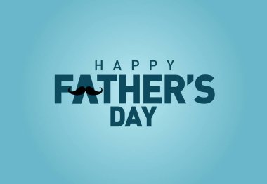 Babalar Günü konsept vektör geçmişiniz kutlu olsun. Babası çocuğu eve bırakıyormuş. Babalar günün kutlu olsun mesajı atan baba ve çocuk..