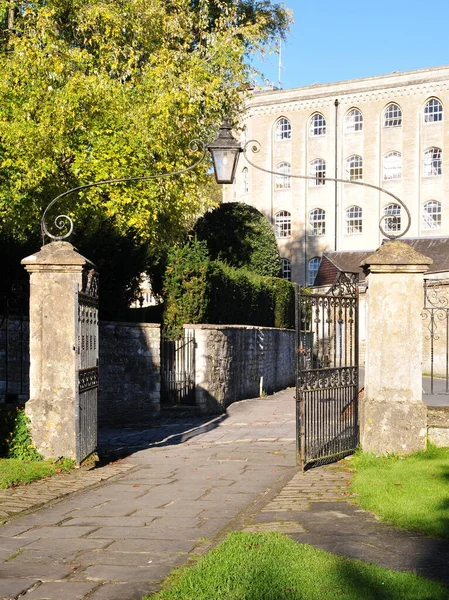 Exterior Wall Entrance English Country Mansion House — Stockfoto
