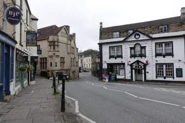 A street is seen in the historic town centre on November 10, 2022 in Bradford on Avon, UK. The Wiltshire town is a popular travel destination renowned for its local independent shops and restaurants.