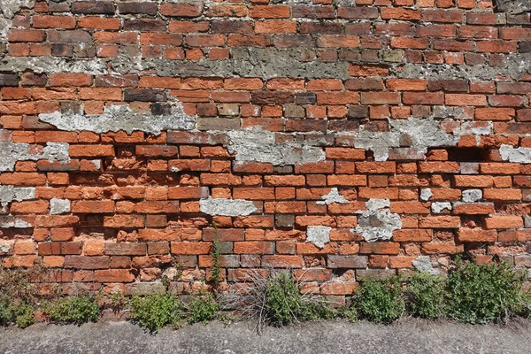 old brick wall in the city