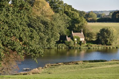 Güzel ortaçağ mimarisinin manzarası
