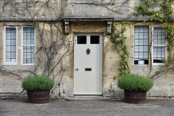 Front Door Attractive Old London Town House — Zdjęcie stockowe