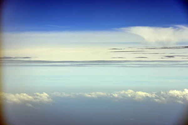Живописный Вид Прекрасный Облачный Ландшафт Высоте — стоковое фото