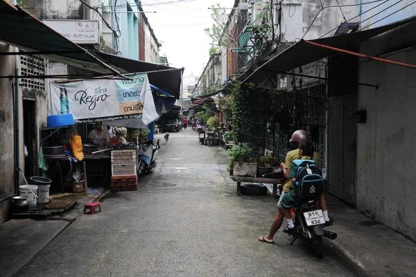 Vista Calle Ciudad Bangkok Tailandia — Foto de Stock