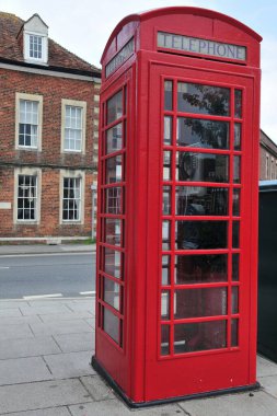 Londra 'daki kırmızı telefon kulübesi, UK