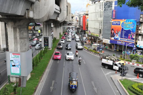 Bangkok Tailândia Maio Tráfego Estrada Bangkok Bangkok — Fotografia de Stock