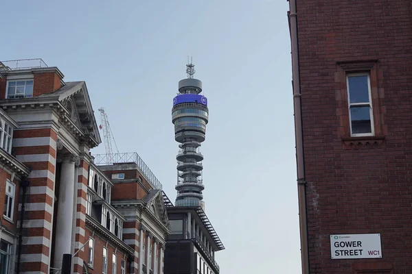 Tower Seen Gower Street July 2023 London Iconic 189M Tower — Stock Photo, Image