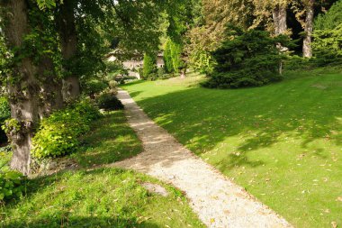 Şehirdeki güzel yeşil park  