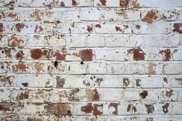 ภาพระยะใกล ของก าแพงส แดงเก ปกคล วยส ขาว — ภาพถ่ายสต็อก