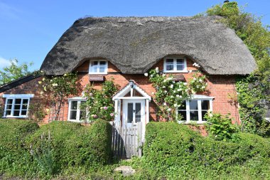 Bir İngiliz şehrinde, bir caddedeki güzel bir kasaba evinin ön kapısı.