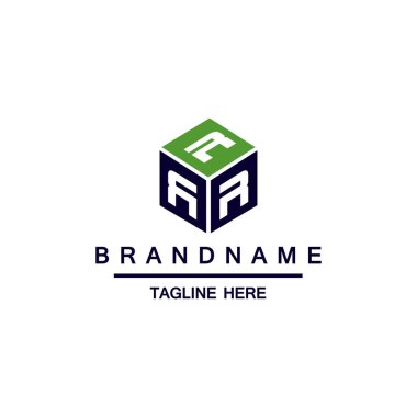 Vector letter R logo. The cube with the letter R brand logo