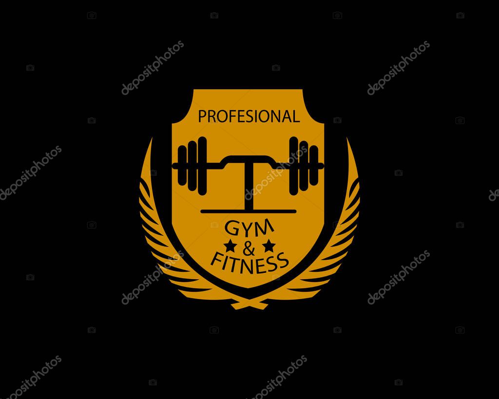 Letter T Logo With barbell. Fitness Gym logo. fitness vector logo design for gym and fitness