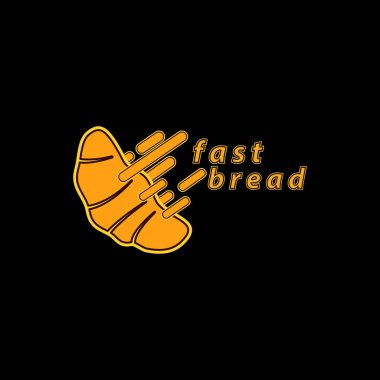 Pastane Logo Vektör Şablonu, Asgari Restoran logosu.