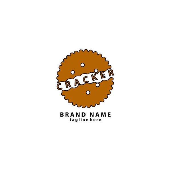 Logo Biscotto Ispirazione Design Set Cookie Logo Concept Design Modello — Vettoriale Stock
