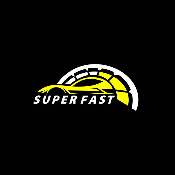 creative sport car logo, super cars logo design vector illustration