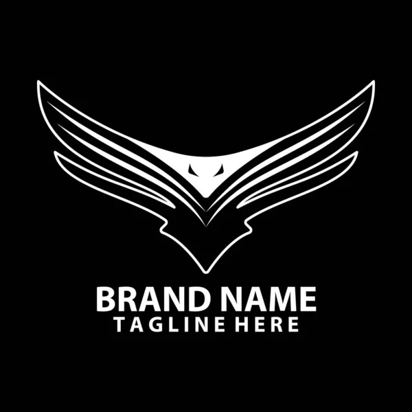 Aigle Aile Logo Design Vecteur — Image vectorielle