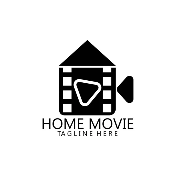 Home Play Produzione Logo Vettoriale Progettazione — Vettoriale Stock