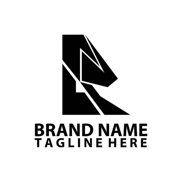 Lettre Moderne Tendance Logo Design Vecteur — Image vectorielle