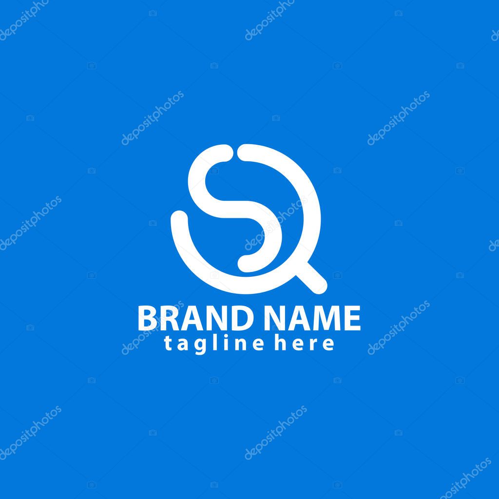 QS .SQ ,S ,Q Letter Logo Design with Creative Modern Typography