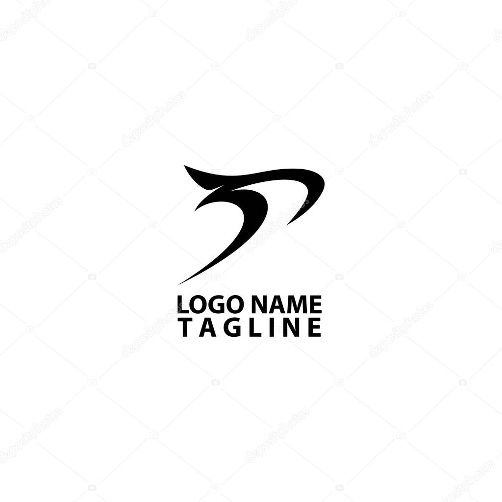Initial S shark logo design vector