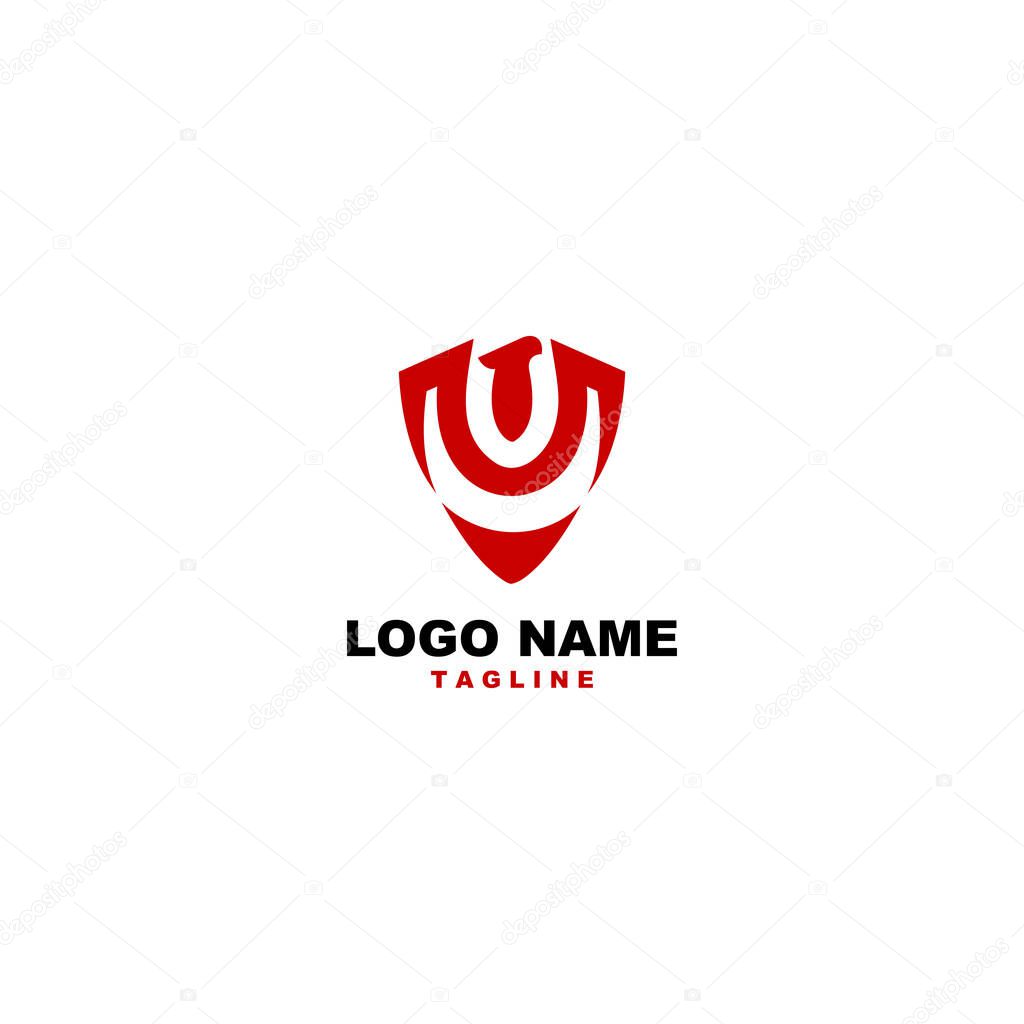 Eagle shiled Logo design vector