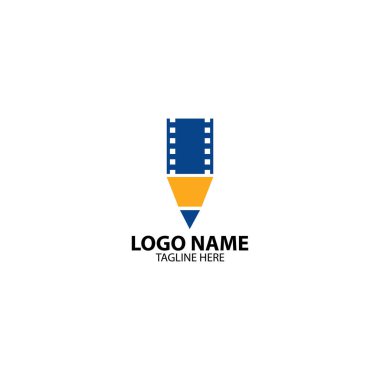 Film logo tasarım vektörü oluştur