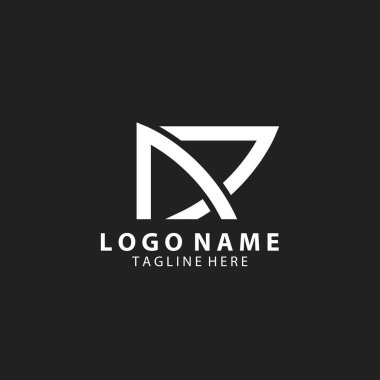 Modern Minimal Sanatsal Harf NJ JN Logo Tasarımı. Başlangıç tabanlı Harf Logo Vektörü.
