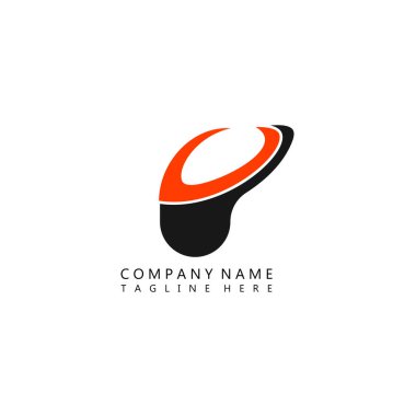 VP, PV, soyut ilk monogram harf logosu tasarımı