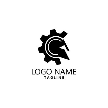 Yaratıcı Sparta Mühendislik Logo Tasarım Şablonu