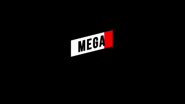 Mega Sale Title Animation Video — Stock Video