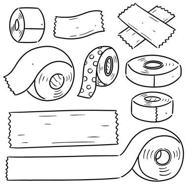 Yapışkan bant vektör kümesi